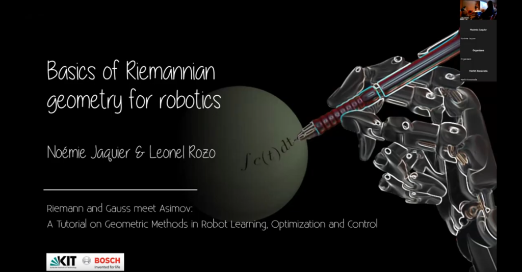 Workshop Iros 2023 Riemann and Gauss meet Asimov: A tutorial on Geometric methods in robot learning, optimization, and control